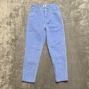 Vintage Quiksilver High Rise Corduroy Pants Women's Size 25 Light Blue Mom Pants